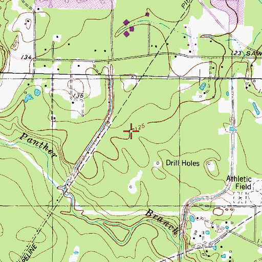 Topographic Map of Jehovahs Witnesses Church, TX