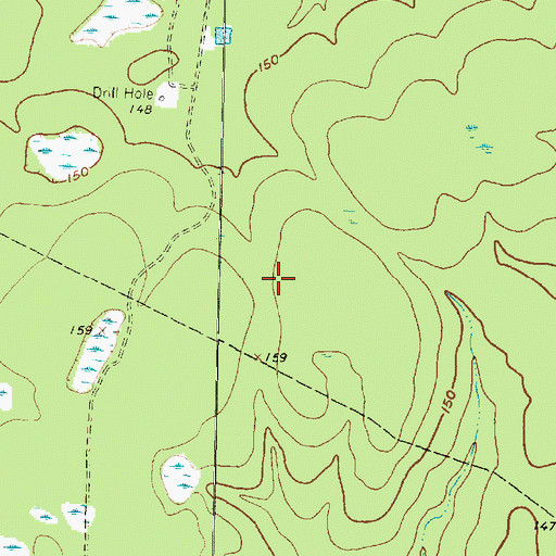 Topographic Map of Living Word Lutheran Church, TX