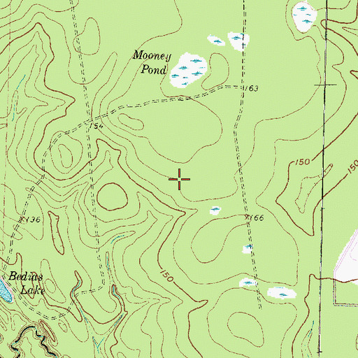 Topographic Map of Woods Edge Community Church, TX