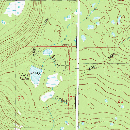 Topographic Map of Lost Lake Trail, CO