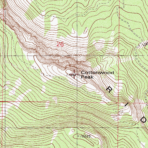 Topographic Map of Piney Ridge, CO