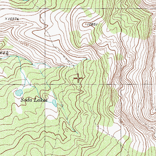 Topographic Map of Piney Lake Trail, CO