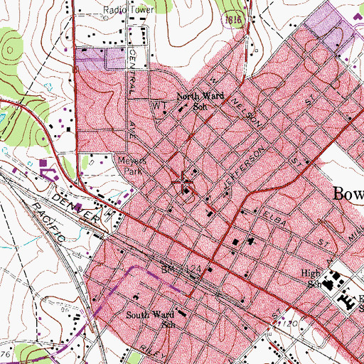 Topographic Map of Truth Tabernacle United Pentecostal Church, TX
