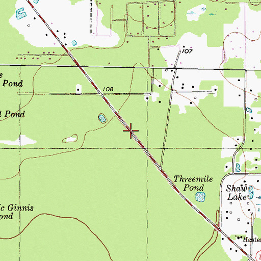 Topographic Map of Evergreen Missionary Baptist Church, TX
