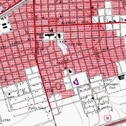 Topographic Map of Goodwill Baptist Church, TX