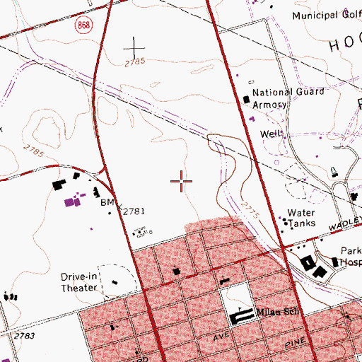 Topographic Map of New Life Missionary Baptist Chapel Church, TX