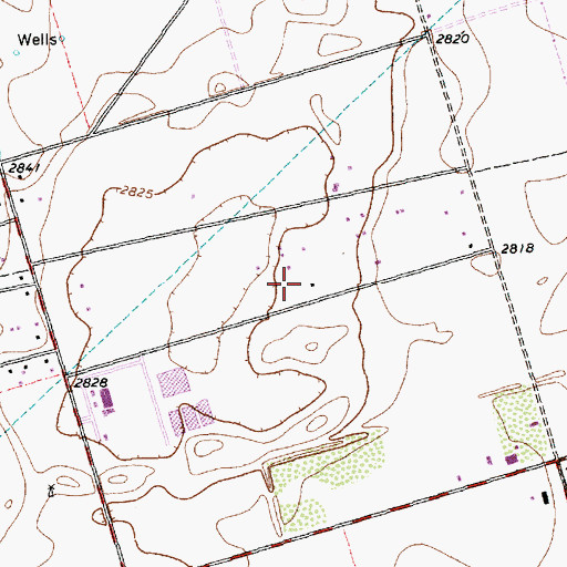 Topographic Map of Good Shepard Evangelical Lutheran Church, TX