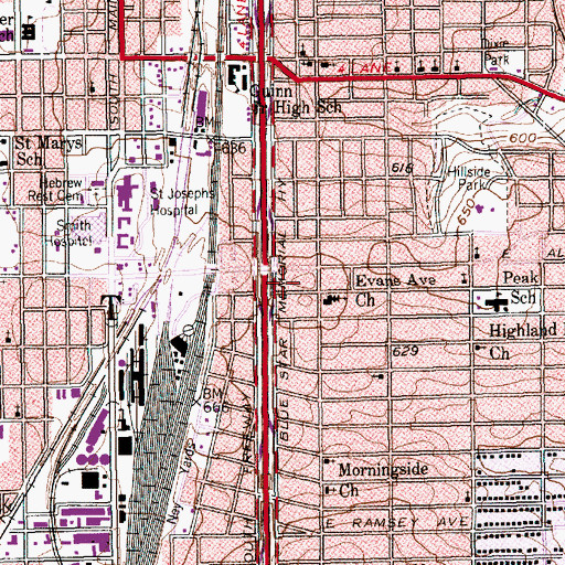 Topographic Map of Good Hope Baptist Church, TX