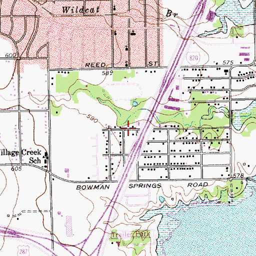 Topographic Map of Good Shepherd Missionary Baptist Church, TX