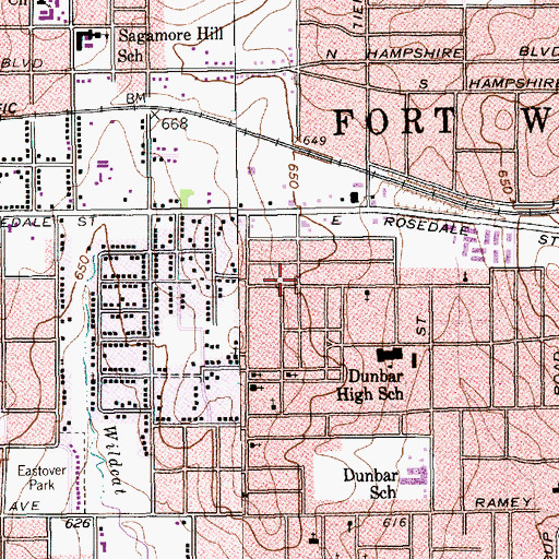Topographic Map of Greater Canaan Missionary Baptist Church, TX