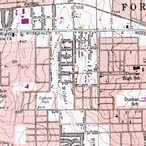 Topographic Map of Greater Mount Zion Missionary Baptist Church, TX
