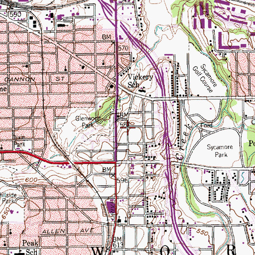 Topographic Map of Greater Saint Stephen Baptist Church, TX