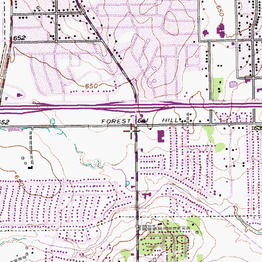 Topographic Map of Greater Sweethome Missionary Baptist Church, TX
