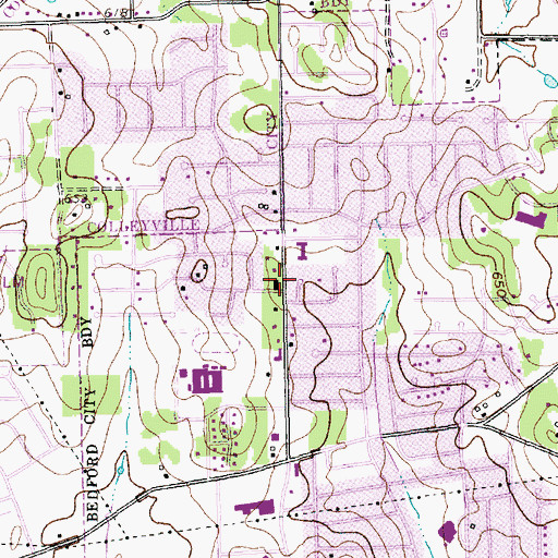 Topographic Map of Harwood Terrace Baptist Church Mission Hispana, TX