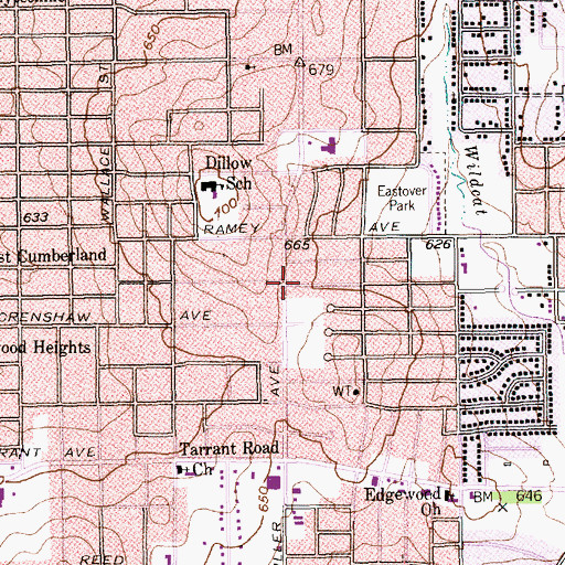 Topographic Map of First Pilgrim Valley Baptist Church, TX