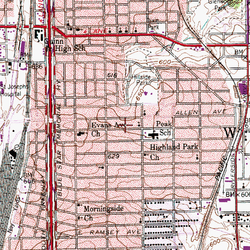 Topographic Map of First Samaria Baptist Church, TX