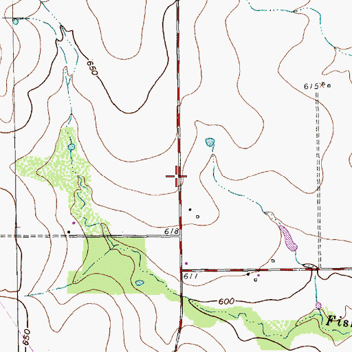Topographic Map of Cornerstone Baptist Church, TX