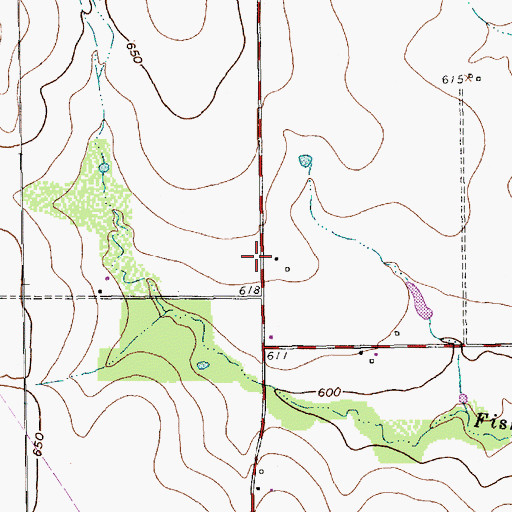 Topographic Map of Arlington Park Baptist Church, TX
