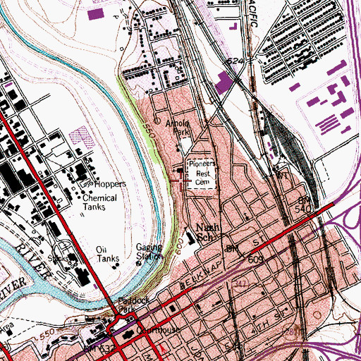 Topographic Map of Heritage Assembly of God Church, TX
