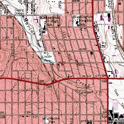 Topographic Map of Wesley Chapel African Methodist Episcopal Church, TX