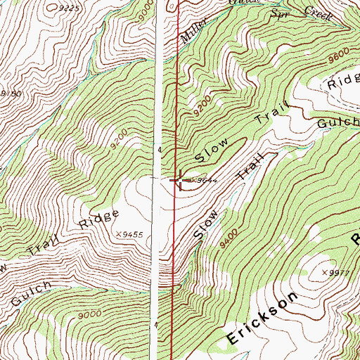 Topographic Map of Slow Trail Ridge, CO