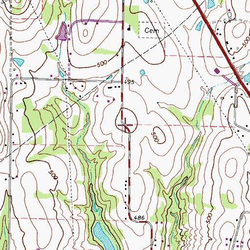 Topographic Map of Welcome Temple Church of God and Christ, TX