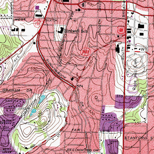 Topographic Map of Good Shepherd Reformed Episcopal Church, TX