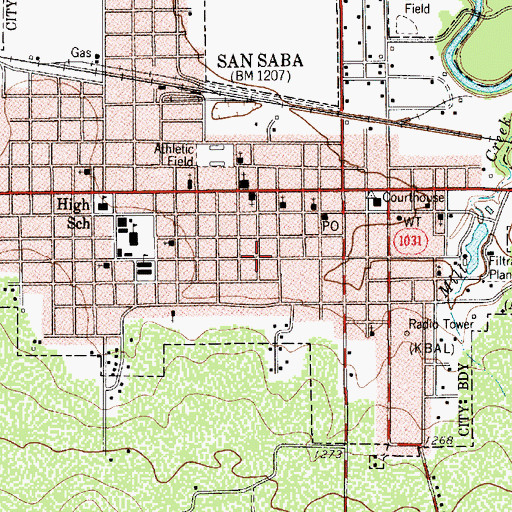 Topographic Map of United Pentecostal Church, TX