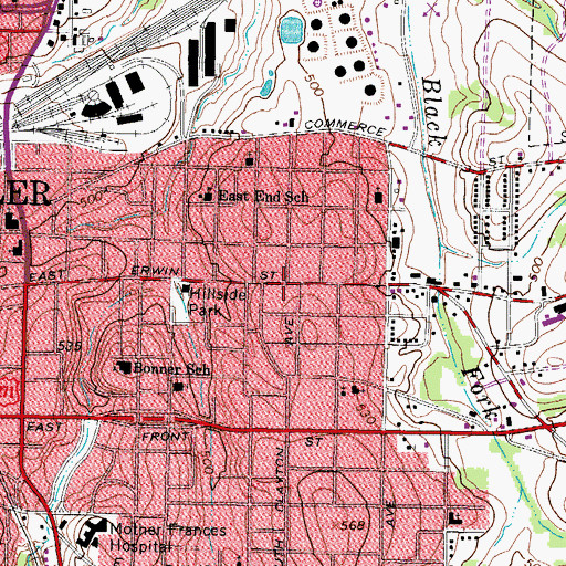 Topographic Map of Apostolic Church, TX