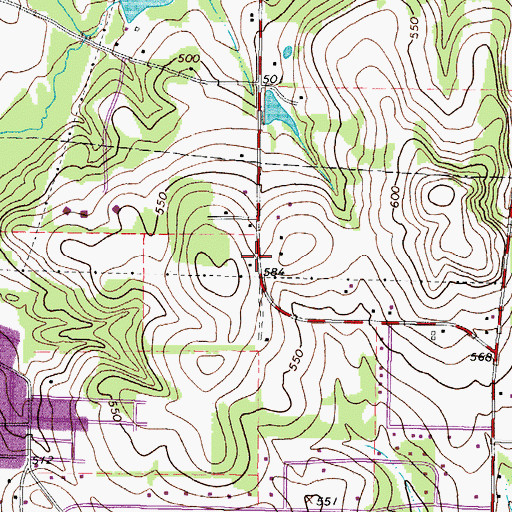Topographic Map of Ambassador Baptist Church, TX