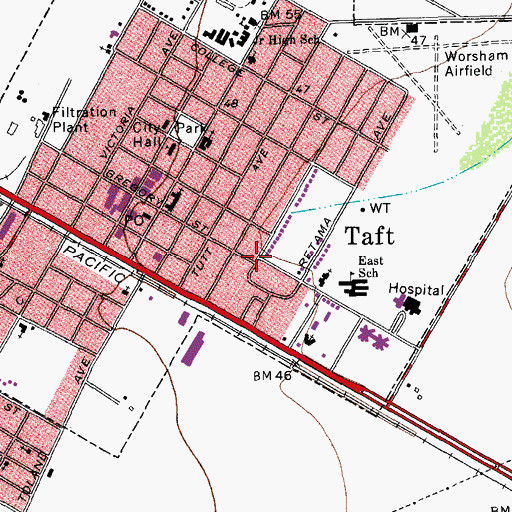 Topographic Map of Faith Lutheran Church, TX