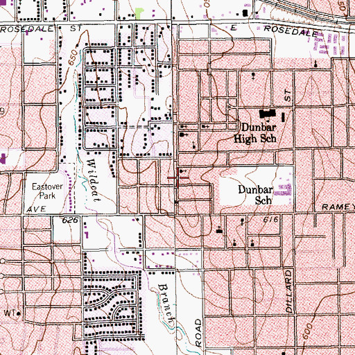 Topographic Map of Christ Temple Pentecost Church, TX