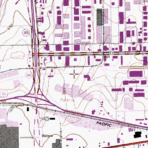 Topographic Map of Iglesia de Dios Pentecostal Mi Templo Sinai Church, TX