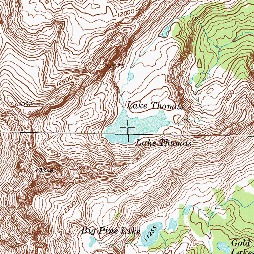 Topographic Map of Lake Thomas, CO