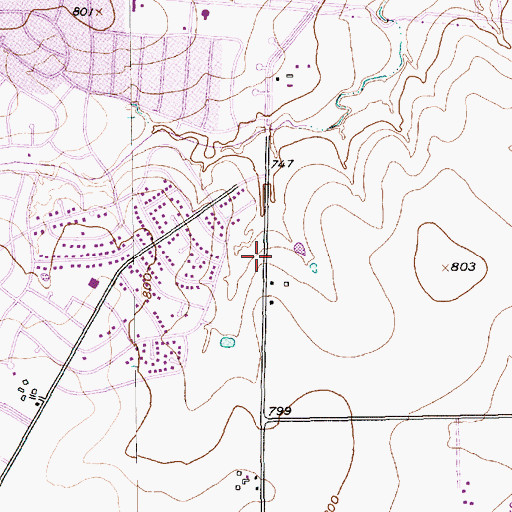 Topographic Map of Fort Worth First Seventh Day Adventist Church, TX