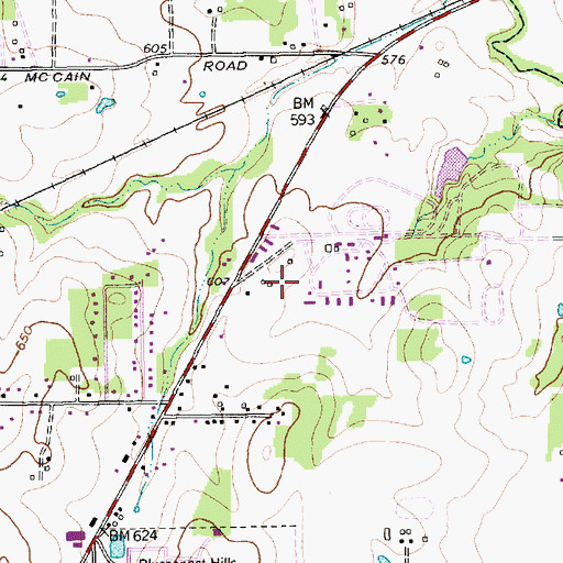 Topographic Map of Lakeside Presbyterian Church, TX