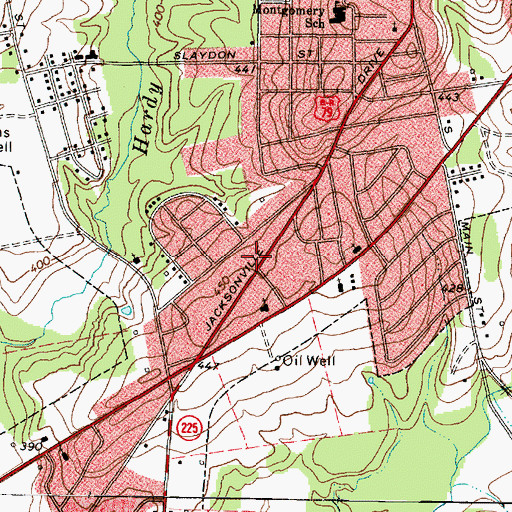Topographic Map of First United Pentecostal Church, TX