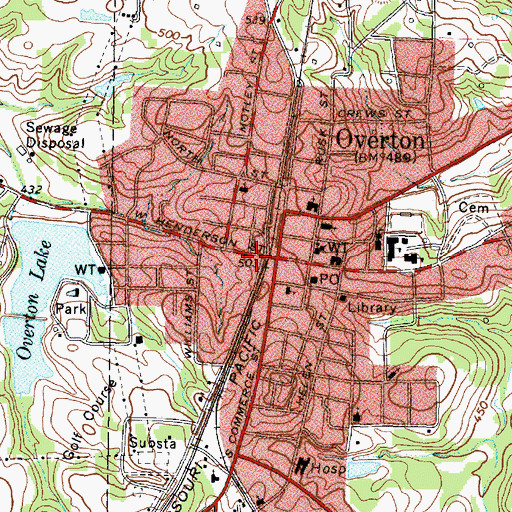 Topographic Map of Truth Tabernacle United Pentecostal Church, TX