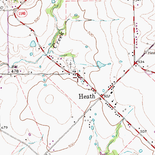 Topographic Map of Holy Trinity Episcopal Church, TX