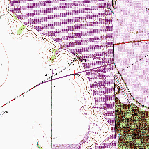 Topographic Map of Joy Lutheran Church, TX