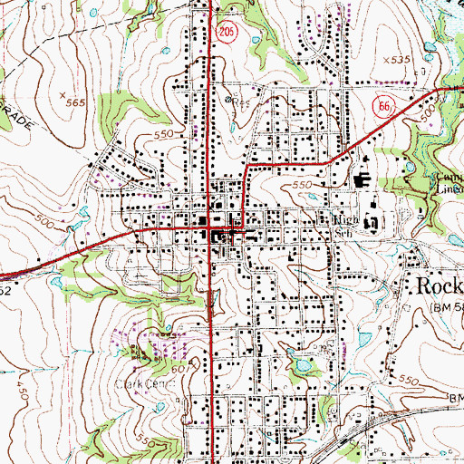 Topographic Map of His Covenant Children Church, TX