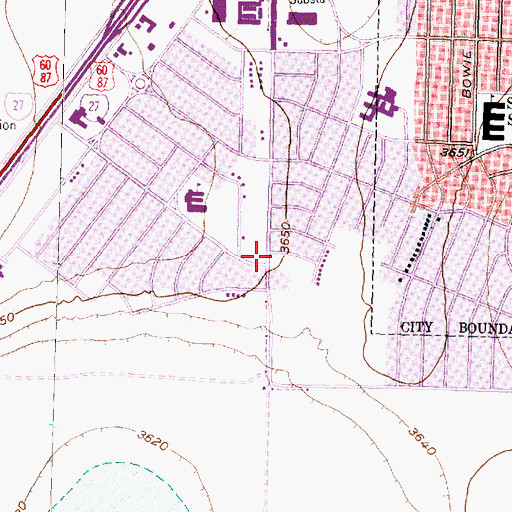 Topographic Map of South Georgia Baptist Church, TX