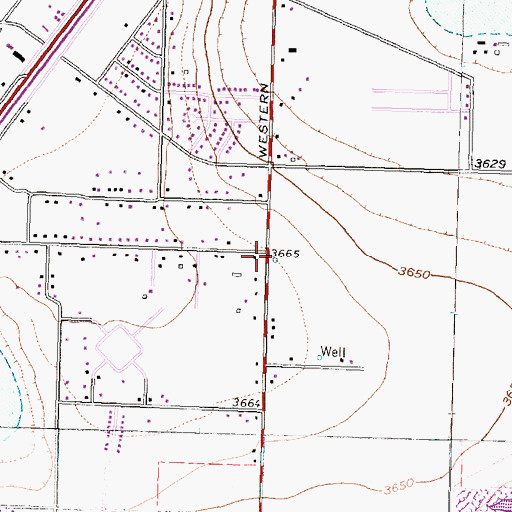 Topographic Map of Valleyview Church of the Nazarene, TX