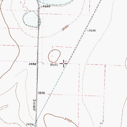 Topographic Map of Prince of Peace Lutheran Church, TX