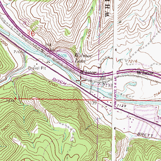 Topographic Map of Wilmor, CO