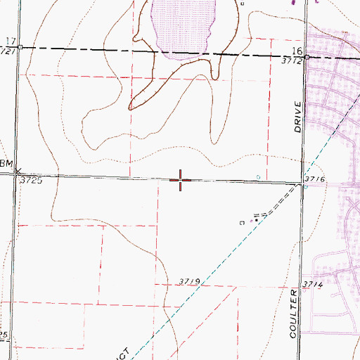 Topographic Map of Christ Covenant Presbyterian Church, TX