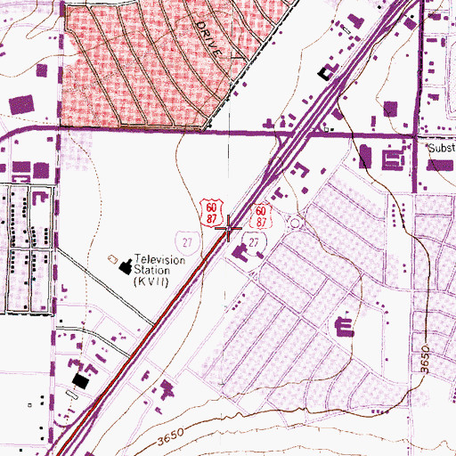 Topographic Map of Seventh Day Adventist Church, TX