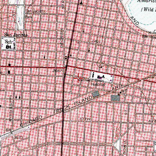 Topographic Map of Child Evangelism Fellowship Church, TX