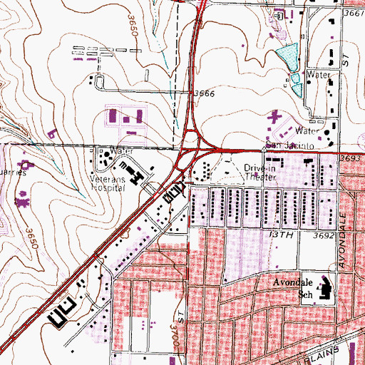 Topographic Map of Saint John Greek Orthodox Church, TX