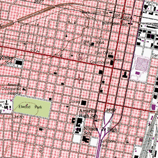 Topographic Map of Christ Covenant Presbyterian Church, TX